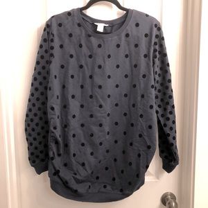 H&M Mama Polka Dot Sweatshirt